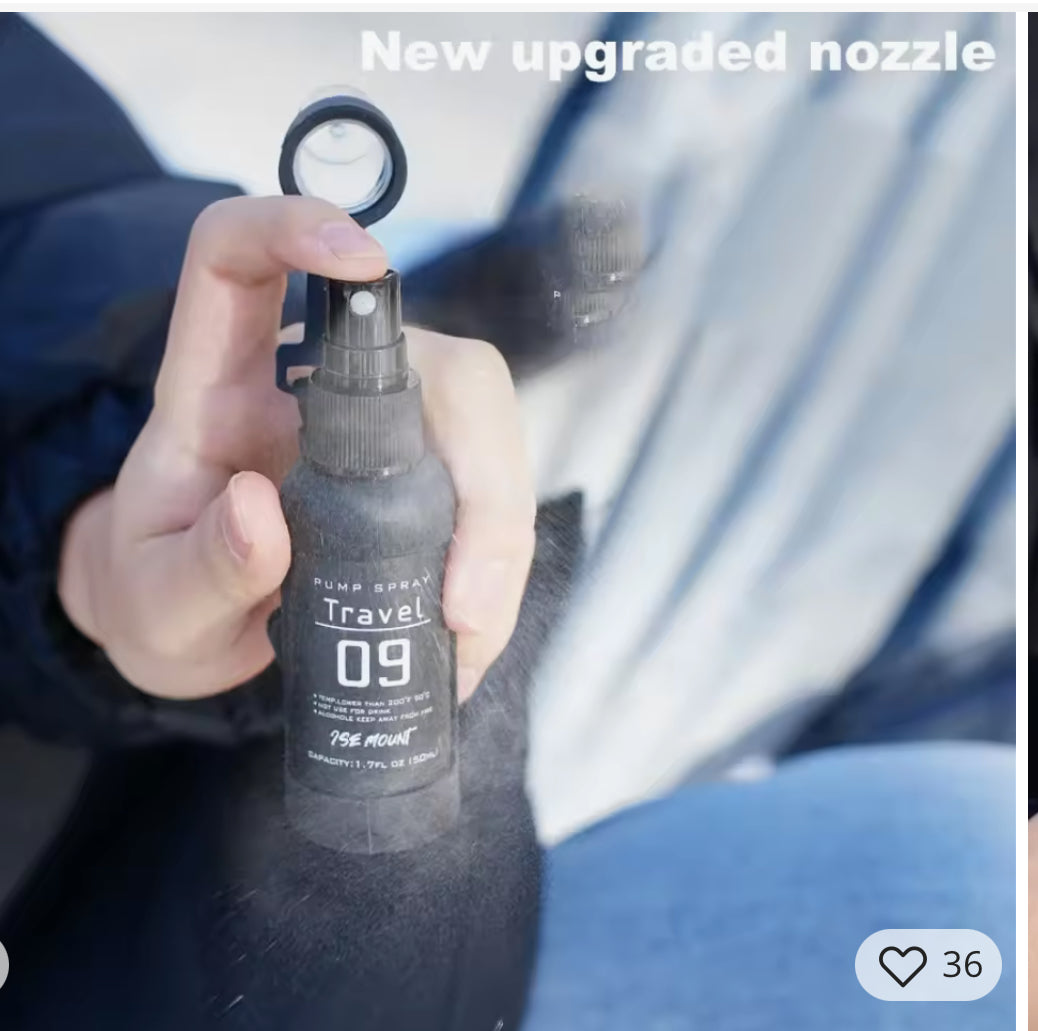 Outdoor Camping Spray Bottle Alcohol Dispenser Bottle Tactical Portable Mosquito Spray Bottle 50ml Hiking Accessories Black