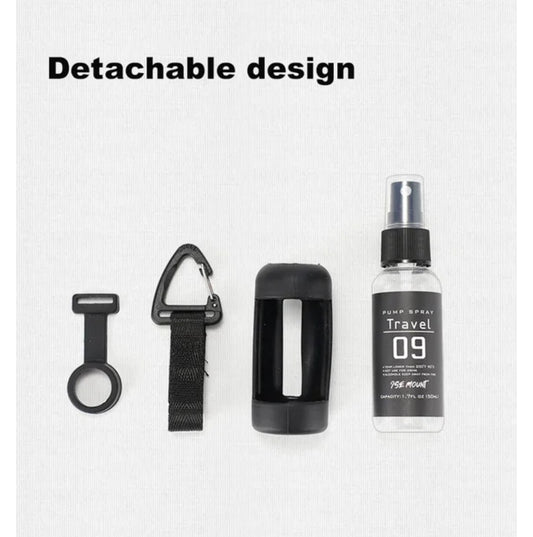 Outdoor Camping Spray Bottle Alcohol Dispenser Bottle Tactical Portable Mosquito Spray Bottle 50ml Hiking Accessories Black