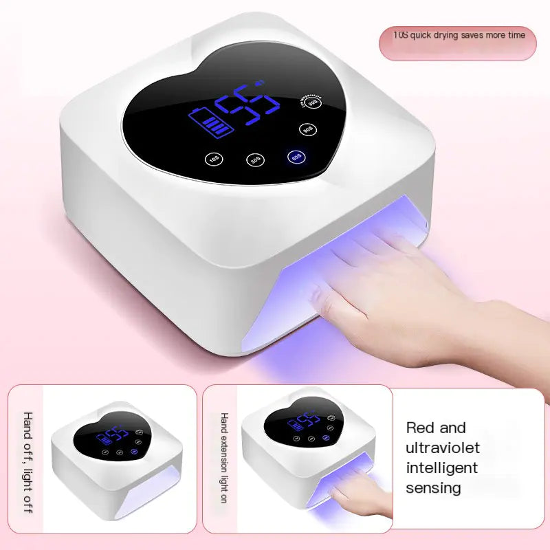 Wireless Nail Lamp with Rechargeable Lithium Battery